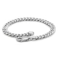 Dankadi Italian Sterling Silver Cuban Link Chain Bracelet Men 3MM 4MM 5MM 6.3 "6.7" 7 "7.5" 8 "8.5" 9 "Solid 925 Silver Bangle For Woman Cuff Jewelry Gift - color: 5MM, size: 6.7 inch