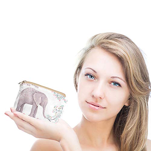 Women and Girls Cute Fashion Coin Purse Wallet Bag Change Pouch Key Holder - color: Cute Forest Elephant
