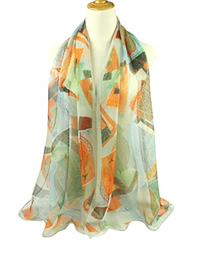 PANTONIGHT Long Chiffon Fashion Scarf Lightweight Chiffon Sheer for women - color: Color 768