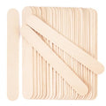 60 PCS Jumbo Popsicle Sticks,8 Inch Natural Wooden Craft Sticks | Large wooden sticks for craft models,plant labels,waxing use,mixing tasks and art supply organization - color: undyed
