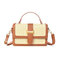 Straw Crossbody Bags for Women Summer Straw Clutch Bag Woven Beach Purse Vacation Handbags | Straw - color: A Brown