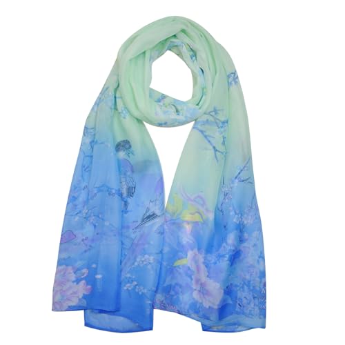Boho Scarf for Women Lightweight Summer Scarves Fashion Shawl Wrap - color: H05