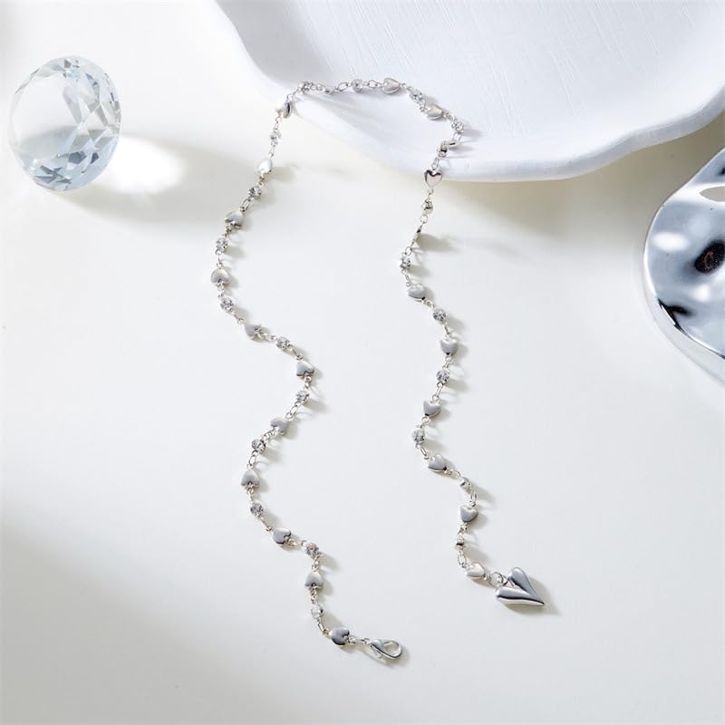 Long Gold Necklace for Women Jewelry fall fashion jewelry womens fashion - color: E-Ladies' heart-shaped pendant necklace