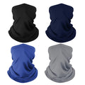Neck Gaiter Bandana Face Mask: Sun Cooling Scarf Gator Cover Head for Men Women - color: Navy&royal Blue&grey&black