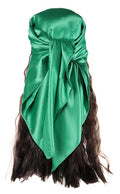 vabovin Satin Head Scarf for Women Solid Color, 35×35 in | Silk Feel Neckerchief, Hair Scarf, Fashion Bandana, Headscarf, Headband, Hair Wrap Sleeping, Daily Fashion Styling - color: 234 Turquoise Green