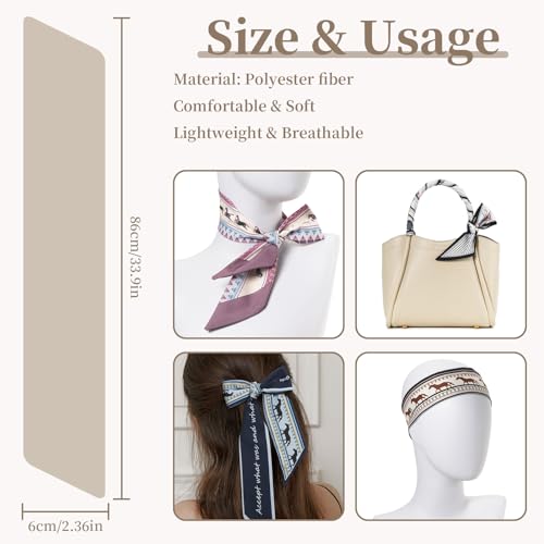 QIUTIMIY 4 Pack Purse Scarf Handbags Skinny Twill Hair Scarves Narrow Neck Scarf Band Women Fashion Accessories Bag Charms - color: Style 2-12