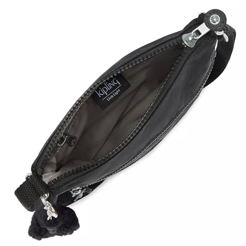 Kipling Women's Keiko Crossbody Mini Bag, Lightweight Adjustable Purse, Durable Shoulder Sling - color: Black Noir, size: 8"L x 9"H x 1.25"D