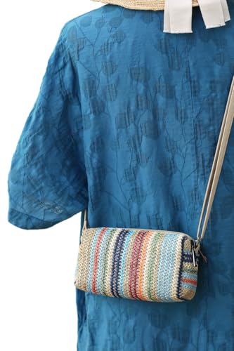 Small Crossbody Bag for Women - color: Bluestripe