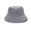 NPJY Bucket Hat for Women Men Cotton Summer Packable Sun Beach Fishing Hats Travel Cap - color: Plain Grey