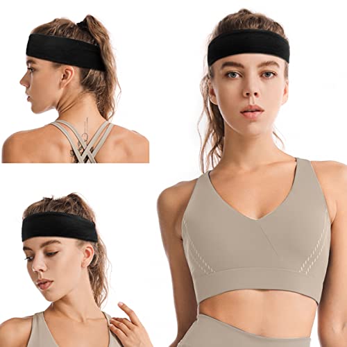TERSE Hair Bands for Women's Hair Thin Cloth Headbands for Women Soft Stretchy Head Bands Solid Hair Hands - color: Headbands Color-D