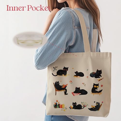 Aesthetic Tote Bag for Women | Medium Size with Inner Pocket | Stylish & Practical - color: Grey