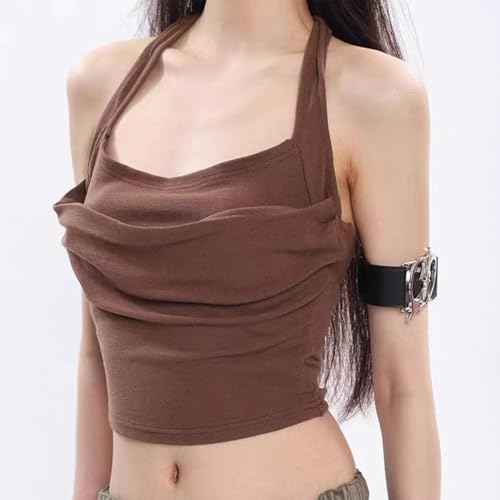 Leather Arm Cuff Bracelet for Women Adjustable Punk Arm Cuff Jewelry Upper Arm Band Black Leather Arm Bangles Halloween Gothic Jewelry