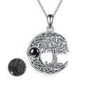 ONEFINITY Tree of Life Necklace 925 Sterling Silver Abalone Shell Celtic Knot Pendant Necklace for Women Jewelry - style: Tulip