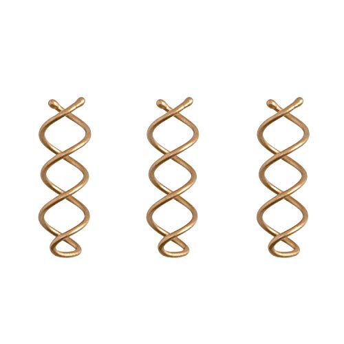 Goody SlideProof Mini Spin Pins - 3 Ct, Assorted Colors, Spiral Hair Pins, Quick & Easy Buns, All-Day Twist Pins, Corkscrew Bobby Pins, Pain-Free Hair Accessories for Women & Men, All Hair Types - color: Assorted Colors
