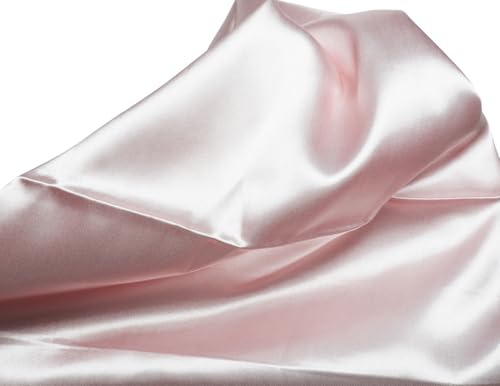 vabovin Satin Head Scarf for Women Solid Color, 35×35 in | Silk Feel Neckerchief, Hair Scarf, Fashion Bandana, Headscarf, Headband, Hair Wrap Sleeping, Daily Fashion Styling - color: 223 Baby Pink