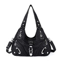 Angelkiss Hobo Purses and handbags for Women Satchel Handbag Women Purses Large Daily Shoulder Bags | Purses - color: Black