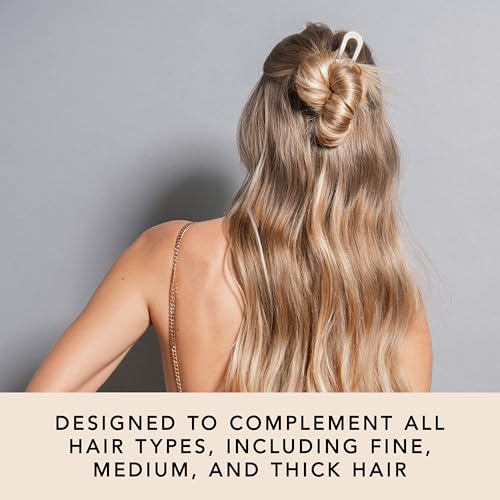 The Hair Edit Sleek Chignon French Pin, Elegant Gold Metal Hair Accessory for Buns, French Twists & Updos, Lightweight Pin for Effortless Everyday Style, Hair Pin for All Hair Types, Easy to Use - color: Soft Gold