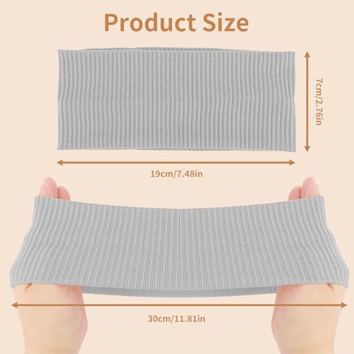 8 Packs Knitted Thick Headbands for Women Fashion Wide Hairbands Non Slip Boho Head Bands Workout Outdoor Yoga Sports Hair band Hair Accessories - color: muti-color-3