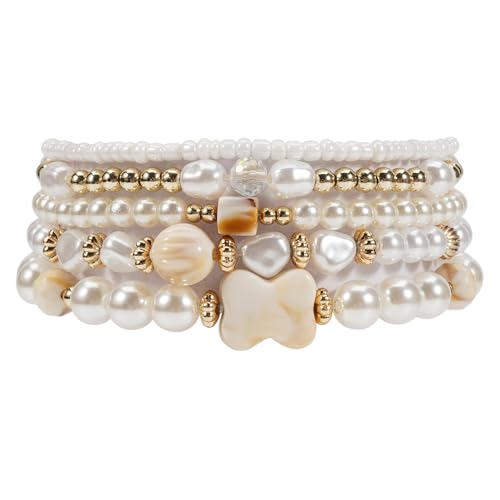 Bohemia Bracelets for Women Vintage Stackable Beads Bracelets Charm Stretch Beach Jewelry - color: Color 35