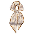 Hair Scarf for Women - 53"x5.3" Purse Scarf, Extra Long Satin Wrap, Versatile Belt & Boho Neck Accessory - color: Khaki Floral