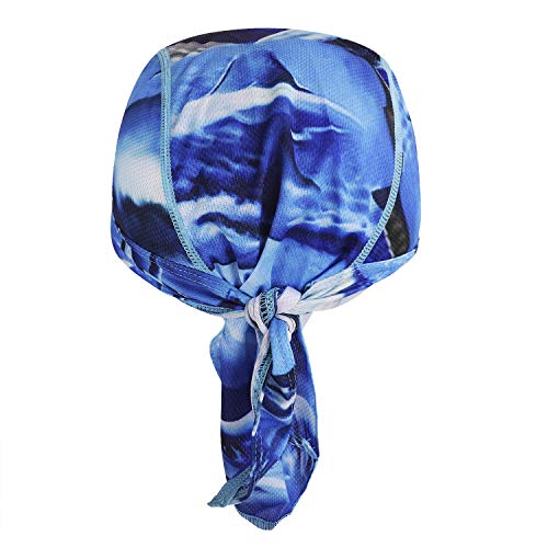 PURFUN Men Women Breathable Cycling Bandana Headscarf Adjustable Sweat Wicking Quick Dry Mesh Head Scarf Wrap Liner Skull Cap - color: Tj-mc-10