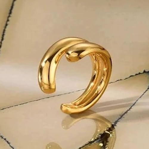 Ear Cuffs Non Piercing 14K Gold Plated Ear Cuff Earrings for Women Trendy Clip on Cartilage Earring Stacks Non Pierced Adjustable Fake Earrings Set Jewelry - color: B:Ear Cuff Earrings