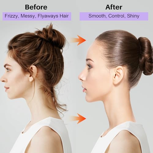 START MAKERS Hair Wax Stick and Slick Back Hair Brush Set for Women Kids Men 5PCS, with Edge Brush, Teasing Brush, Rat Tail Comb & Mini Boar Bristle Brushes for Flyaways, Control, Sleek, Ponytail Buns