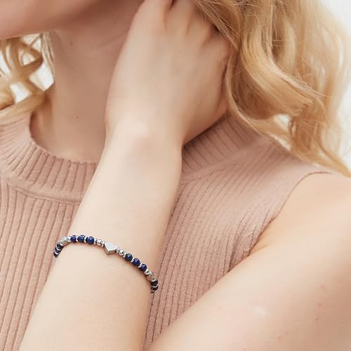 TONY & SANDY Tiny Beaded Bracelets for Women, Sometimes You Forget You're Awesome Gift, Unique Gifts for Women, Mom, Daughter, Wife, Coworker, Best Friend, Bestie, Granddaughter - style: Lapis Lazuli