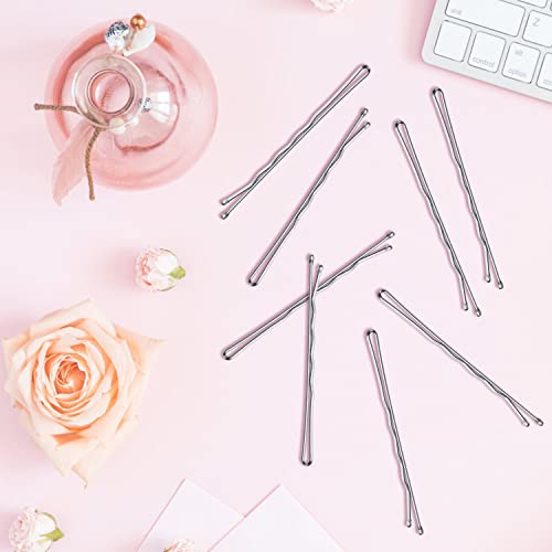 MORGLES 120PCS Silver Large Bobby Pins for Gray Thick Hair, 2.75" Jumbo Hair Pins with Box - color: Silver (2.75inch)