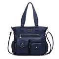 KL928 Large Purses for Women Shoulder Bag Tote Handbags Stylish Vegan Leather Hobo Bags Ladies, A-Black-4 | Large - color: A-blue-2