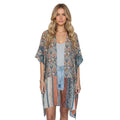 Kimonos for Women Casual Swimsuit Coverup Lightweight Boho Kimono Cardigans for Summer - color: Rz-misty Blue