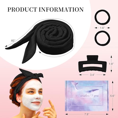 Flylipu Heatless Curling Rod Headband, Upgraded 60" Extra Long Soft Hair Curlers to Sleep In, No Heat Curls for Girls Long Hair Medium Hair (Black) - color: Black