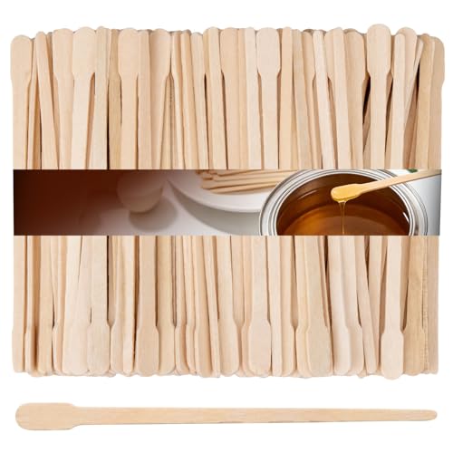 200Pcs Eyebrow Wax Sticks - Small Wooden Waxing Sticks Wooden Wax Applicator for Nose Eyebrows Lips Hair Removal Waxing Essentials Mini Craft WoodSticks Esthetician Supplies for Home Salon Use