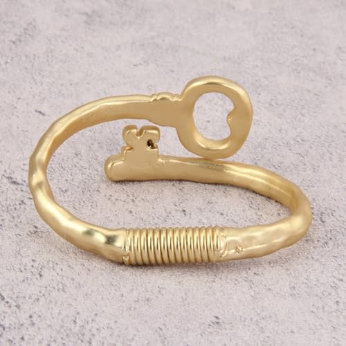 Gold Cuff Bracelet for Women Silver Beaded Bracelets Open Bangle Stackable Stretch Bead Bracelet Boho Jewelry Gifts for Wife Couple - style: Gold Cuff Bracelet
