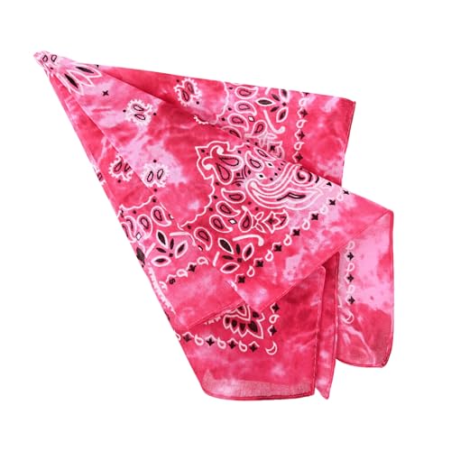 Motique Accessories Modern Tie Dye Bandana - color: Hot Pink