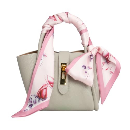 RIIQIICHY Hair Scarf for Women Like Silk Scarves Headband Neck Scarfs Twilly Purse Accessories - color: C021