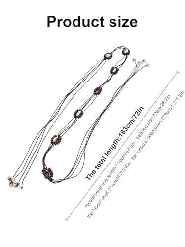 TeeYee Women Boho Rope Belts For Dresses Jeans Belt Adjustable Belt - color: 281coffe