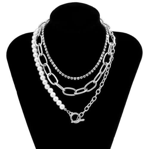 Gold Stack Necklace Chunky Necklaces for Women Trendy Coin Pendant Long Necklaces Western Jewelry for Women Cowgirl Cowboy Chic Country Outfit Boho Accessories Birthday Jewelry Gifts - color: J1:silver boho necklaces