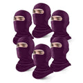 Xeoxarel 6 Pack Balaclava Ski Mask for Men/Women, Full Face Cover - color: 6 Pack Shiesty Mask - Purple