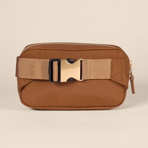 Amazon Essentials Women's Nylon Bum Bag Belt Bag - color: Brown