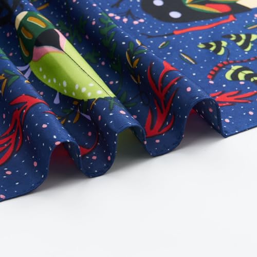 QIUTIMIY 35"x35" Like Silk Head Scarf for Women Satin Feel Large Square Scarf for Hair Wrapping and Sleeping Fashion Bandana - color: (90cm)square Scarf 16