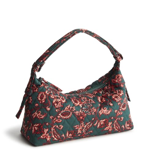 Vera Bradley Women's Premium Cotton Roxbury Crescent Shoulder Bag - color: Victorian Vines