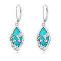 Natural Turquoise Earrings for Women Dangling 925 Sterling Silver Dangle Earrings Western Jewelry Christmas Gift for Sister Mother - style: I-Hummingbird Earrings