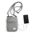 SEAFEW Mini Crossbody Bag Shoulder Bag for Men, Small Messenger Satchel Bag for Women - color: Grey
