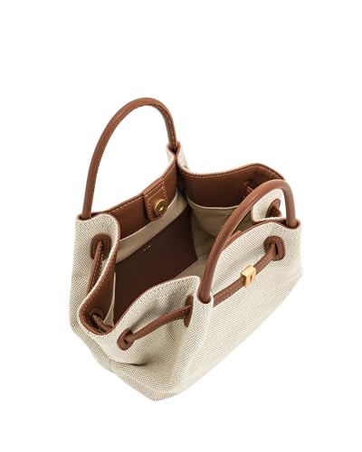 JW PEI Women's Hana Mini Tote Bag - color: Brown Canvas