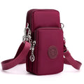 JANKS Small Crossbody Bags for Women Mini Cell Phone Purses Handbag Shoulder Bag - color: 010 Wine Red