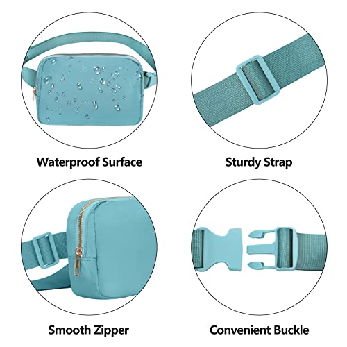 VOROLO Fanny Pack For Women And Men Crossbody Bag Belt Bag with Adjustable Strap Graduation Gifts Light Blue - color: Light Blue, style: 1 Pack Fanny Pack