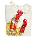 Inspirational Gifts Rooster Canvas Tote Bag for Women, Chicken Aesthetic Washable Reusable Grocery Bags for Women Lady Casual Vacation Gym Work Shopping -02