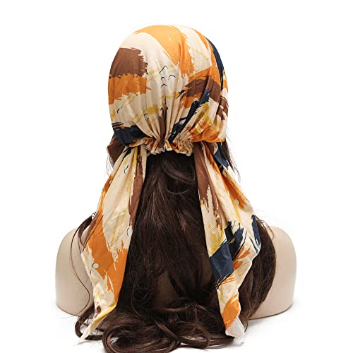 ZLYC Chemo Headwear Pre Tied Head Scarf Headwraps Lightweight Turban Beanie Cap for Women - color: Camo Khaki