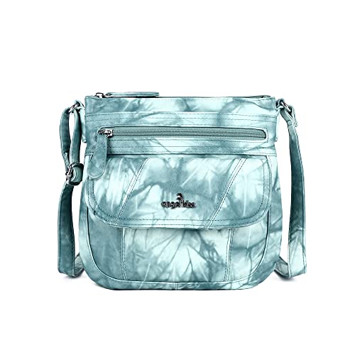 Angelkiss Small Womens Crossbody Bag Leather Shoulder Purse for Women Hobo Bag with Adjustable Shoulder Strap - color: 10green